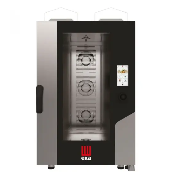 Cel mai vândut Cuptor pe gaz cu convectie cu abur Millennial Touch Screen Gastro, 11× GN 1/1, Tecnoeka, 230V/700W, 17500kW, 730x850x(H)1230mm