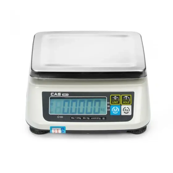 Cantar cu certificare, CAS, 2 KG, 250x280x(H)112mm Popular