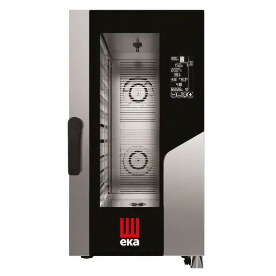 Cuptor electric cu convectie-abur Millennial Black Mask Gastro Compact 10 x GN 1/1, control electronic, Tecnoeka, 400V/15400W, 500x930x(H)970mm Ofertă exclusivă