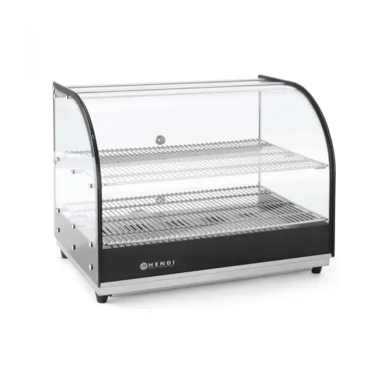Vitrina calda, ARKTIC by Hendi, cu doua nivele, incalzire infrarosu, termostat reglabil pana la 85 gr C, 554x376x(H)432 mm Mai ieftin