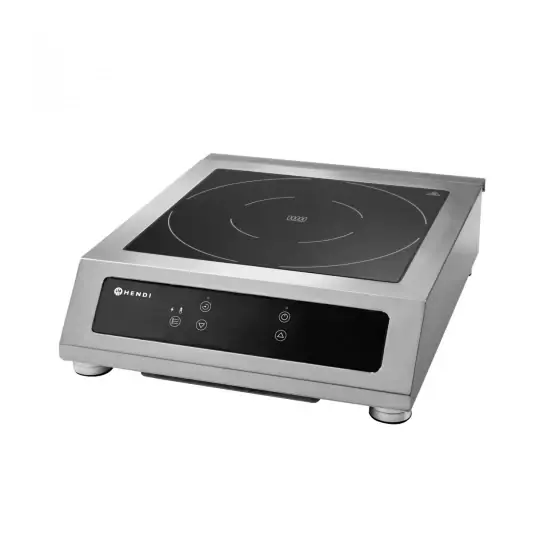 Doar azi Plita cu inductie profesionala, Hendi Profi Line, model 3500 D XL ,putere 3500 W, control digital, corp inox, 39 cm x50 cm x12 cm inaltime