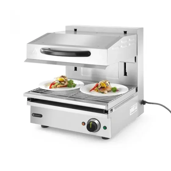 Cuptor tip Salamandra Hendi 450, 2800 W, Argintiu Premium