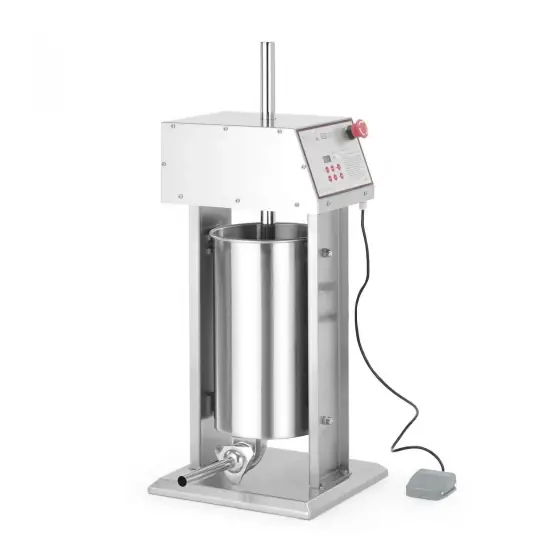 Retur ușor Aparat electric de umplut carnati Hendi, 15 l, otel inoxidabil, 230V/60W, 450x350x(H)750 mm