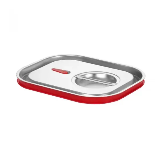 Capac pentru recipiente GN cu margine din silicon, HENDI, Kitchen Line, GN 1/2, 265x325mm Livrare rapidă