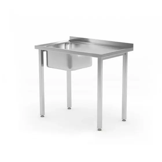 Spalator cu 1 cuva, fara polita, HENDI, Budget Line,vas pentru chiuveta pe partea stanga ,800x600x(H)850mm Nu rata