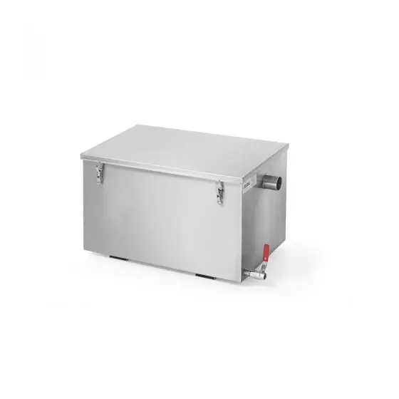 Plată securizată Sistem profesional de colectare al grasimii pentru sistemele de canalizare Inox 30 litri Hendi, 670x340x(H)310 mm