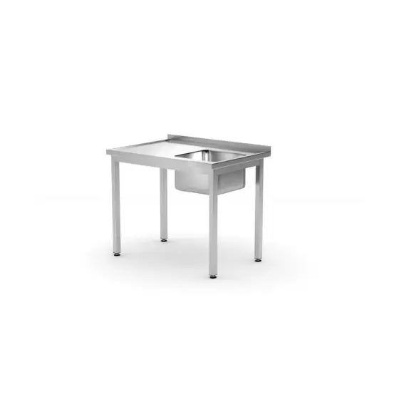 Spalator cu o cuva, dreapta din inox Hendi, dimensiuni 1000x700x(H)850 mm Promoție