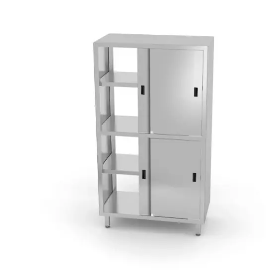 Cumpără online Dulap depozitare cu usi glisante si acces pe ambele parti, pregatita pentru asamblare, Hendi, Kitchen Line, 1000x600x(H)1800mm