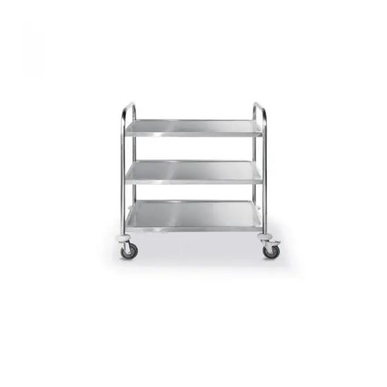 Reducere specială Carucior servire 3 nivele, inox, roti cu frane, sarcina 30 Kg/nivel, REVOLUTION by Hendi, 850x450x (H) 900 mm