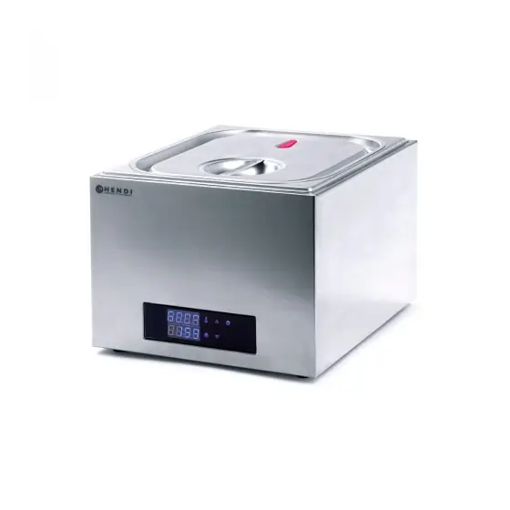Popular Aparat de gatit Sous-Vide GN 2/3 Hendi, 400 W, Termostat 35?-90?C, Capac sigilat ermetic, Argintiu
