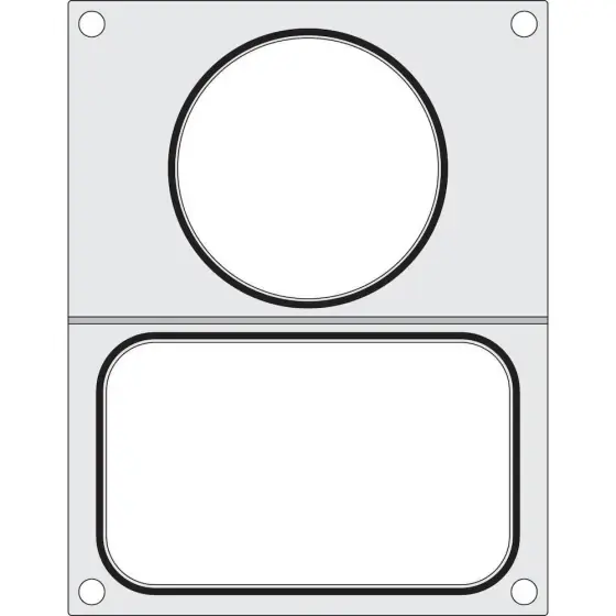 Matrita sigilare pentru un recipient cu un compartiment 178x113 mm + pentru un recipient de supa ø115 mm Bestseller