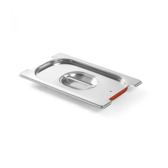 Capac cu maner si margine de silicon pentru tava gastronom,Profi Line, GN1/4,Hendi,265x162mm Ofertă
