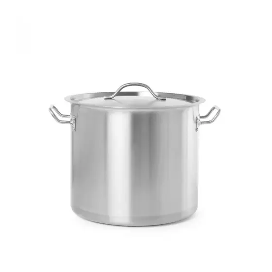 Oala cu capac 98 Lit, 50 cm diametru x 50 cm inaltime , inox grosime perete inox 1 mm, gama Hendi Budget Line, potrivita si pentru uz profesional Plată sigură