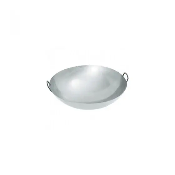 Cumpără acum Tigaie Wok mare, diametru 70 cm x inaltime 23.5 cm, din tabla de otel 1.5 mm grosime, cu 2 manere