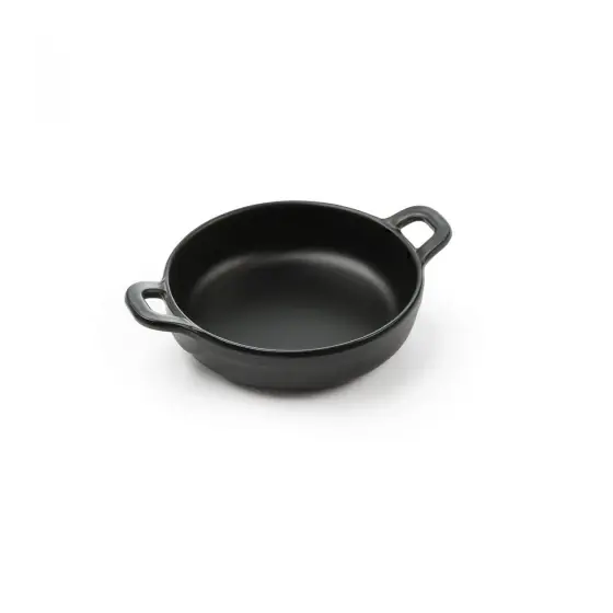 Ofertă Vas servire in forma de mini-tigaie cu 2 manere, 150x115x(H)37 mm, melamina, Hendi Little Chef