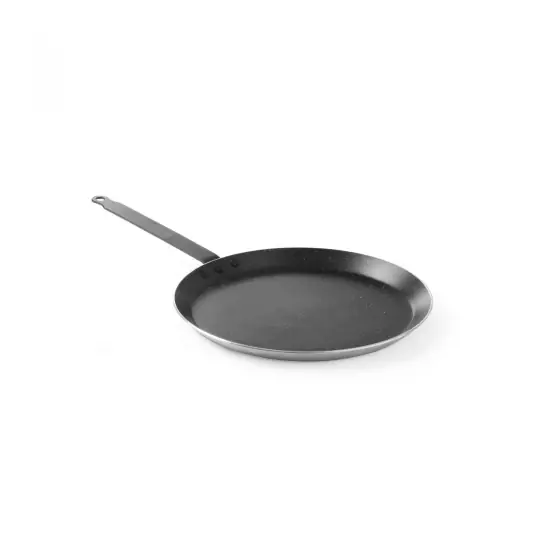 Tigaie clatite profesionala, 28 cm diametru x 2,5 cm inaltime, baza 24 cm, aluminiu cu 3 straturi anti-lipire tip marmura, Hendi, potrivita si pentru inductie Popular