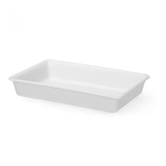Tava de pregatire, HENDI, 8L, Alba, 480x330x(I)80mm, Dreptunghiulara Discount