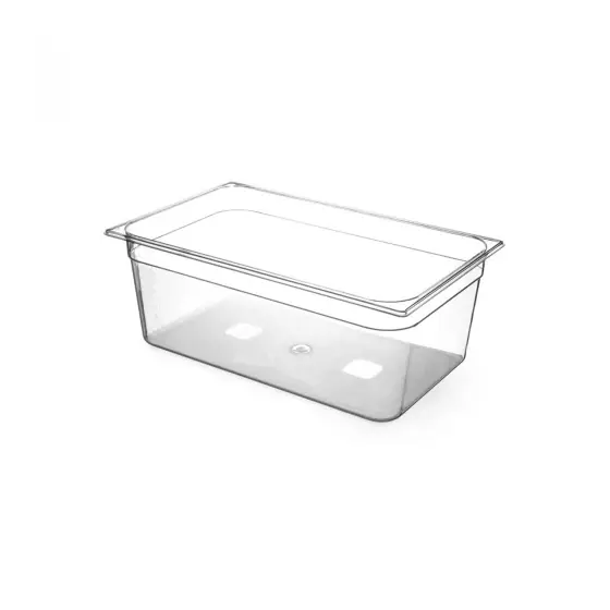Tava Hendi Gastronorm GN 1/1 100 mm 14 lt,  TRITAN free BPA, rezistenta la temperatura -40 gr. Celsius/ 90 gr. Celsius Plată sigură