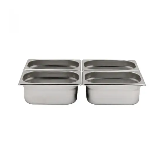 Tava Hendi Gastronorm GN 1/4 65 mm 1.8 lt - gama Profi Line, otel inoxidabil Bestseller