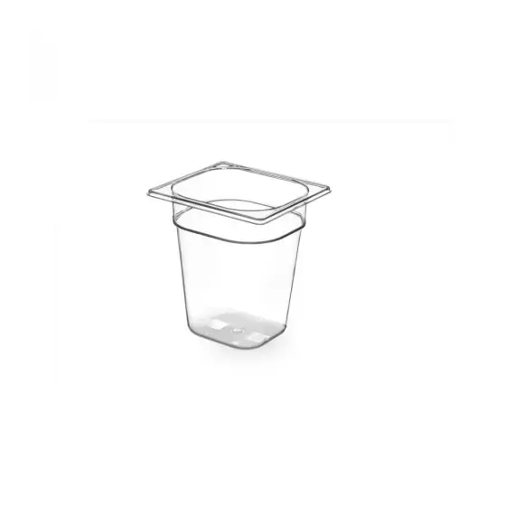 Tava Hendi Gastronorm GN 1/6 100 mm 1.6 lt - TRITAN free BPA, rezistenta la temperatura -40 gr. Celsius/ 90 gr. Celsius Ofertă de sezon