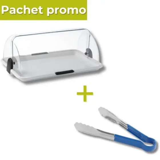 Calitate înaltă Pachet Platou servire rolltop + Cleste bucatarie 300mm