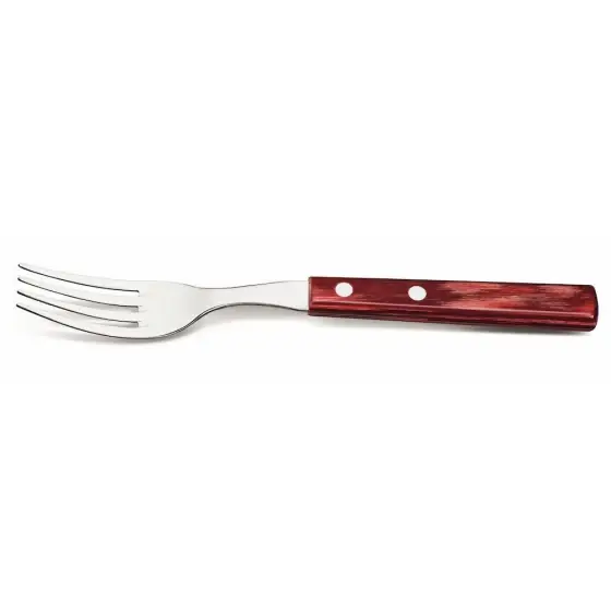 Disponibil imediat Furculita friptura/pizza, Horeca Line cu maner rosu, (L)200 mm - 12 buc./set