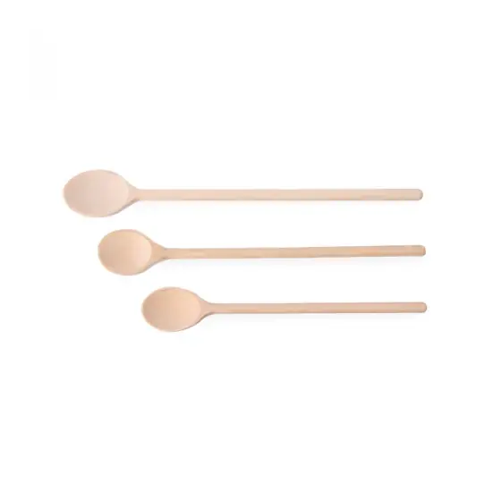 Cumpărături sigure Set 3 x linguri din lemn - 3 marimi 300-350-400 mm - Hendi
