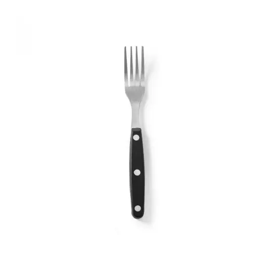 Set 6 x furculite, ideale pt friptura, lama inox, maner plastic, lungime 20 cm, Hendi Kitchen Line Livrare expres