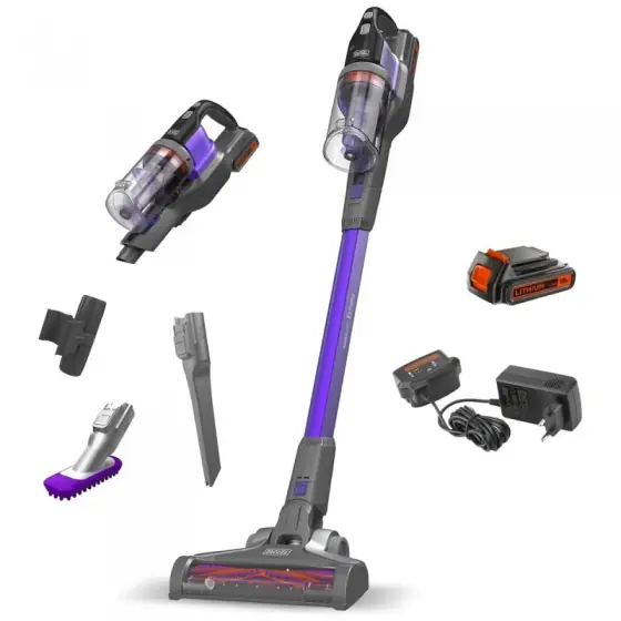 Aspirator vertical cu acumulator 18V si extensie par animale Black+Decker BHFEV182CP Cumpărături sigure