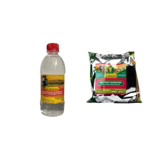 Pachet limpezire si conservare vin, Conservant vin, 200 ml + Bentonita alimentara, 200 g Cel mai bun preț