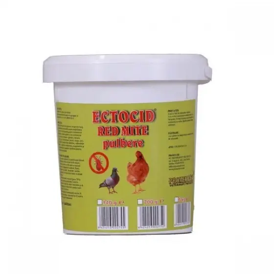 Cumpără online Ectocid Red Mite, pulbere antiparazitara, 700 gr