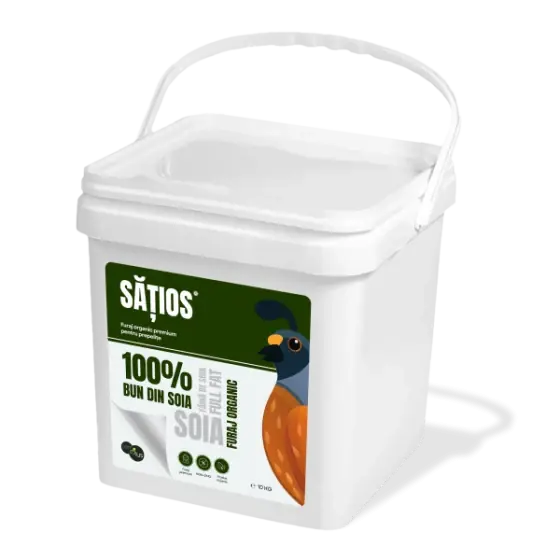 Satios, furaj organic premium pentru prepelite,10 kg Preferatul clienților