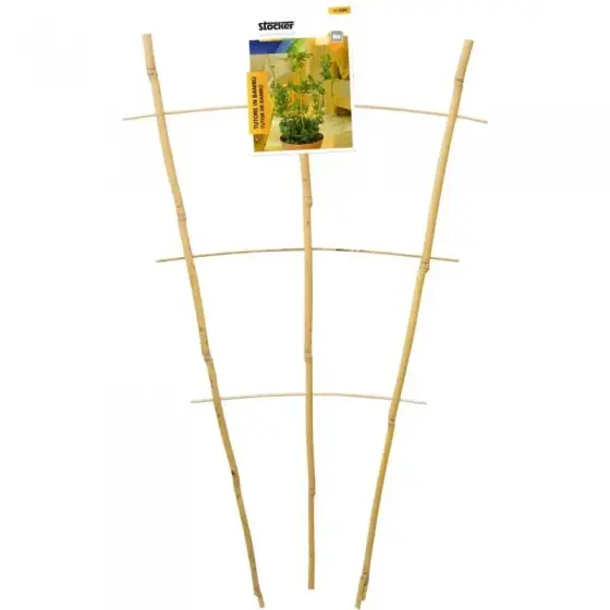 Bestseller Spalier din bambus pentru plante la ghiveci Latime 28 cm