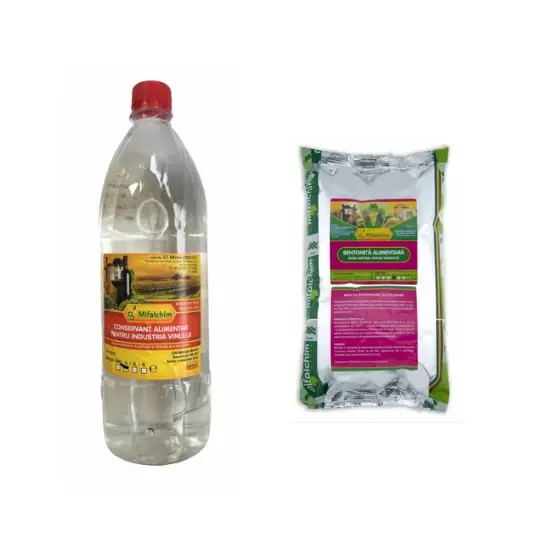 Pachet limpezire si conservare vin, Conservant vin, 1 l + Bentonita alimentara, 1 kg Ofertă