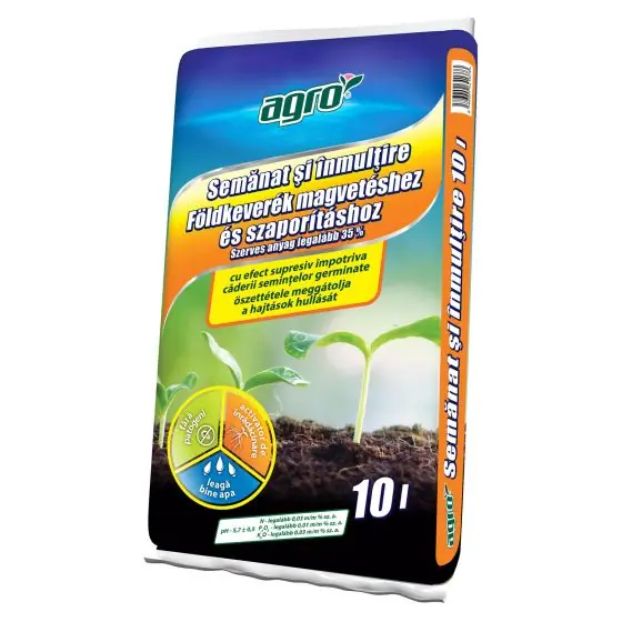 Substrat pentru sadire si inmultire AGRO, 5 l Ofertă exclusivă