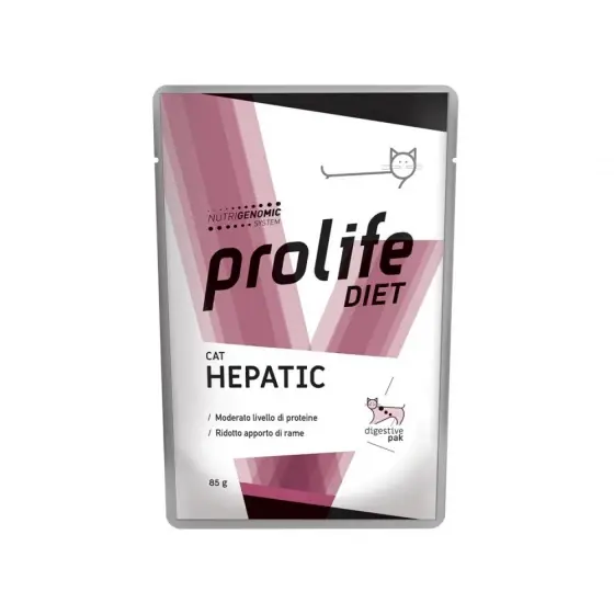 Preferatul clienților Hrana Umeda Dietetica Pentru Pisici Prolife Hepatic Plic 85G