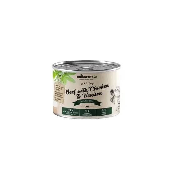 Hrana Umeda Pentru Pisici Super-Premium Chicopee Kitten Vita&Pui&Vanat Pate 200G/H5081 Reducere extra