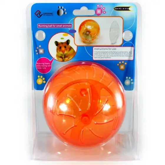 Plată securizată Sfera Plastic Hamsteri M-0101, Color, 13 Cm