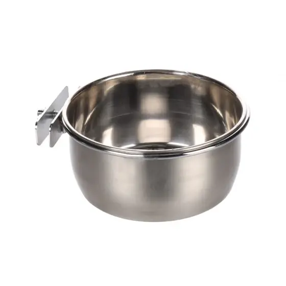 Popular Hranitoare Flamingo Pentru Colivii Din Inox Cu Suport M 12Cm/580Ml