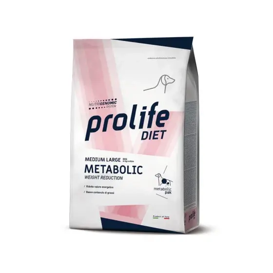 Dieta Veterinara Uscata Prolife Metabolic Weight Control Pentru Caini De Talie Medie/Mare 8 Kg Retur gratuit