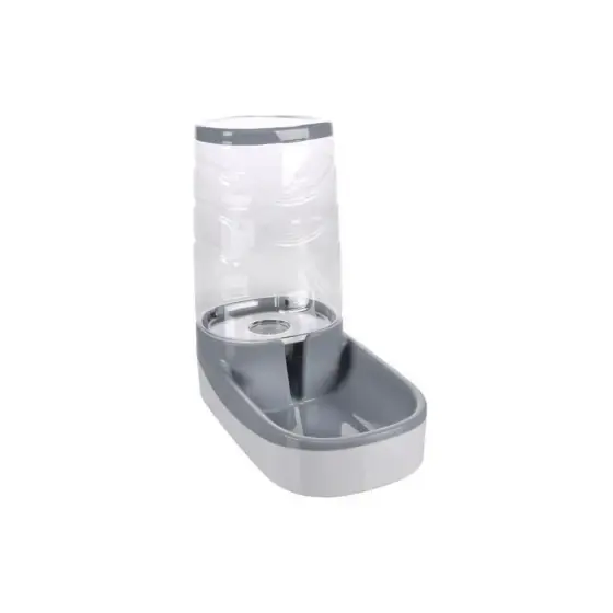 Dispenser Automat Apa Pentru Caini Si Pisici Fred Gri/Alb Flamingo 30.5X17X31Cm/3.5L Preț promoțional