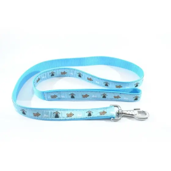 Lesa Pentru Caini Nylon Mol Cu Model Light Blue 15Mm*130Cm/L5502.15130B Plată securizată