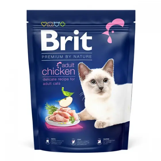 Brit Premium by Nature Cat Adult Chicken 300 g Reducere extra
