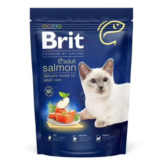 Ofertă limitată Brit Premium by Nature Cat Adult Salmon 800 g