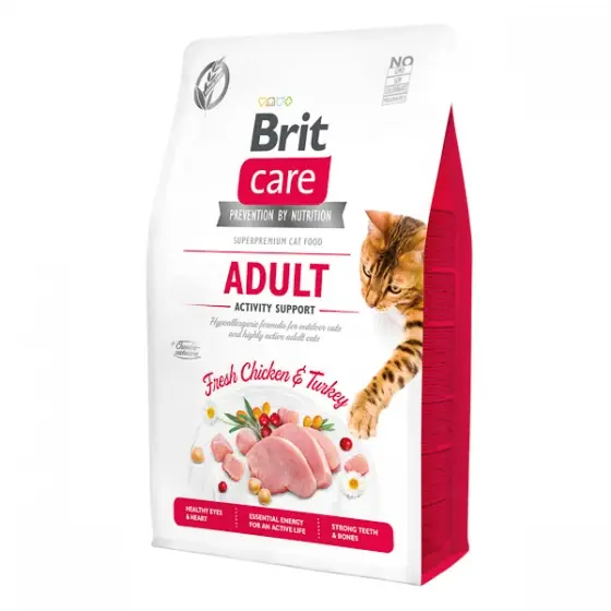 Brit Care Cat GF Adult Activity Support 2 kg Reducere specială