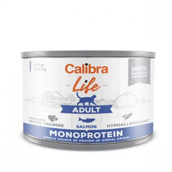 Calibra Cat Life Can Adult Salmon 200 g Mai ieftin