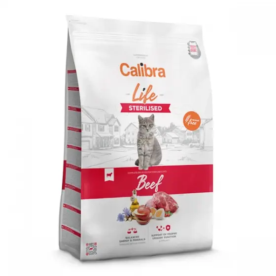 Calibra Cat Life Sterilised Beef 1.5 kg Plată securizată