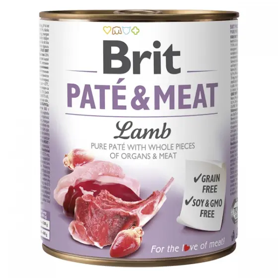 Ofertă exclusivă Brit Pate and Meat Lamb 800 g