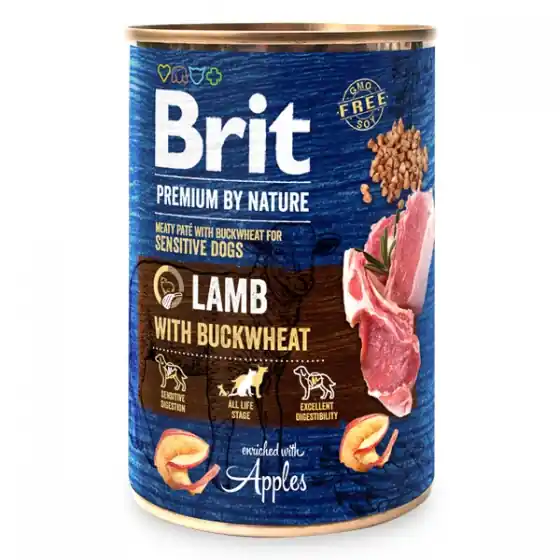 Brit Premium by Nature Lamb with Buckwheat 400 g conserva Ofertă exclusivă