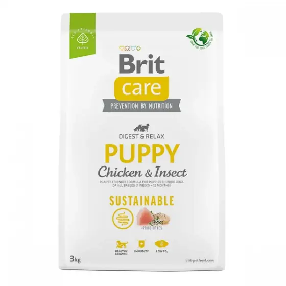 Brit Care Dog Sustainable Puppy 3 kg Expediere rapidă